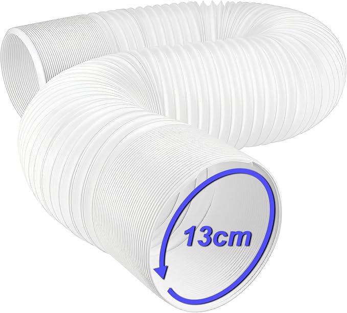 Tragbarer Klimaanlagenschlauch, Abluftöffnung Linksdrehend, 13 Cm Durchmesser, Flexible Länge 0,45 Bis 2 Meter, Schlauch-ersatzteile Und Zubehör