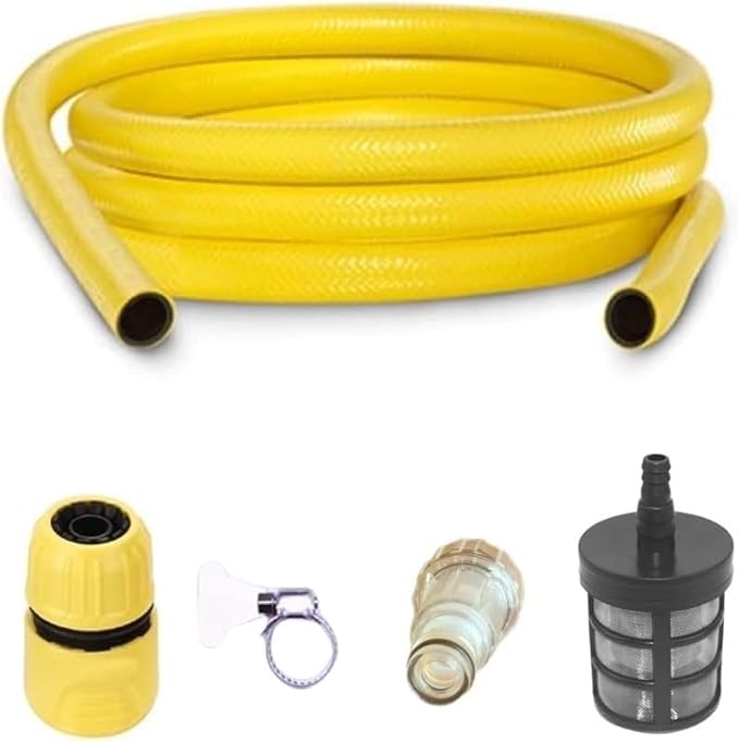 Yuet 3-meter-saugschlauch Mit Schnellanschluss Und Hochdruckreinigerfilter Für Kärcher K2, K3, K4, K5, K6, K7 Und Bosch Aqt-serie