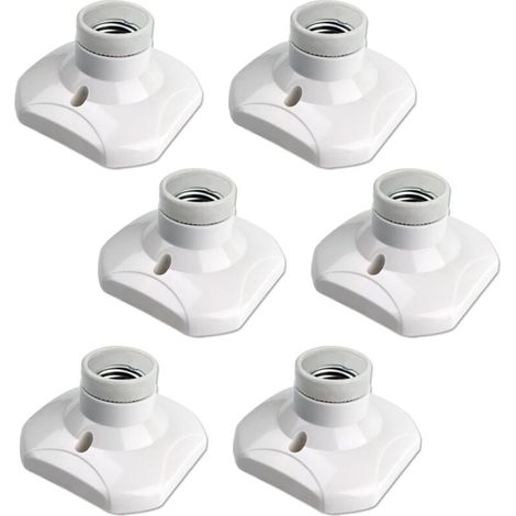 Set Mit 6 E27-schraub-deckenleuchten, 220–240 V Wechselstrom, Fassung Für Led-lampen, E27-sockel