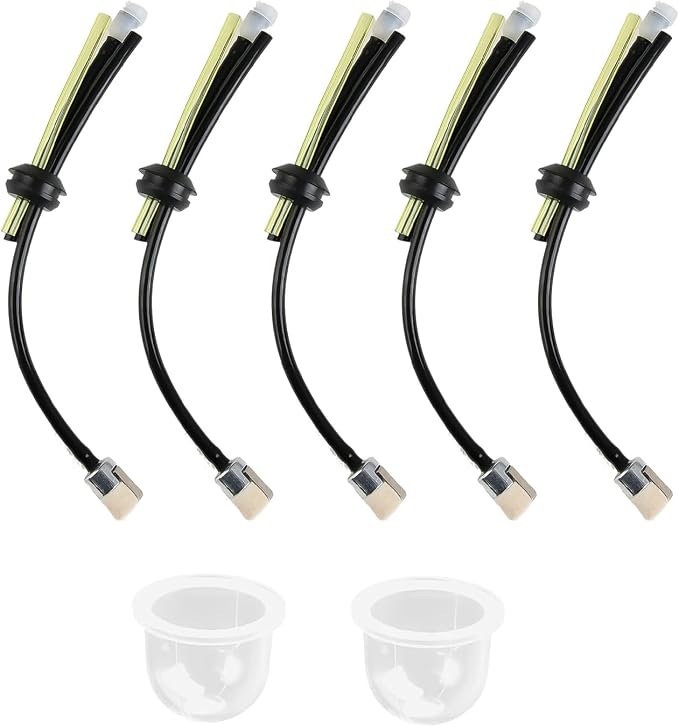 5-teiliges Set Kraftstoffleitungen Für Rasenmäher Und Freischneider, Inklusive Kraftstofffilter Und Primerpumpe, Für Freischneider, Rasenmäher Und Heckenscheren
