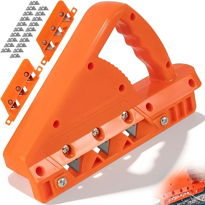 Gipskartonhobel/kantenschneider 45° Und 60° Mit 20 Ersatzklingen, Gipskarton-schneid- Und Schleifwerkzeug, Handlich, Sicher Und Vielseitig Zum Schnellen Schneiden Von Gipskartonplatten, Korkplatten Un