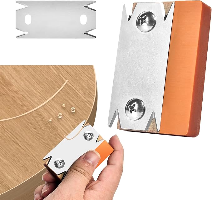Furnierkantenschneider, Tragbarer Manueller Kantenhobel, Fasenhobel, Holzhobel, Oberfräse Für Holz, Pvc Und Abs, Fasenhobel, Entgratwerkzeug (orange) + Ersatzklinge