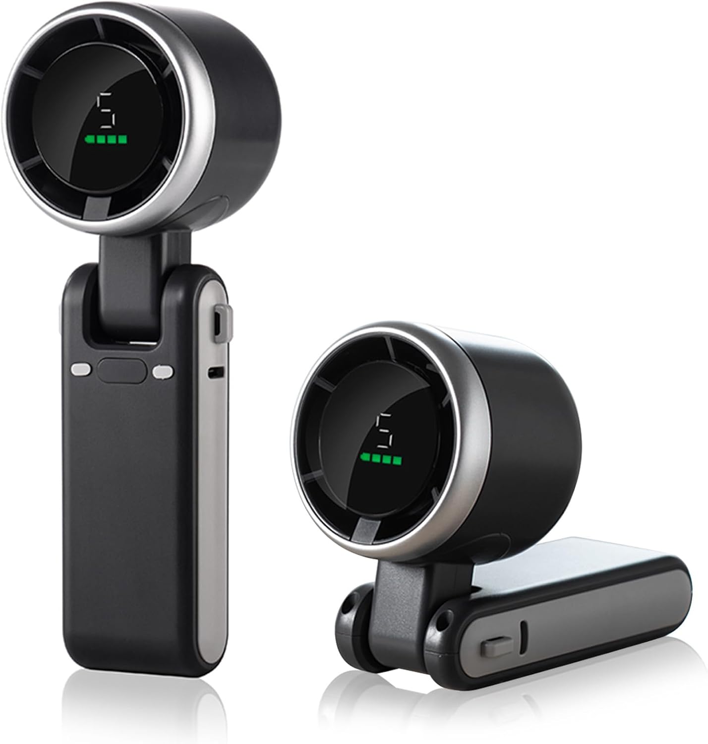Tragbarer Ventilator Mit 3600 Mah Akku, Led-anzeige, 180° Faltbar, Drei-in-eins-design, Geeignet Für Reisen, Outdoor-aktivitäten Und Den Gebrauch Zu Hause.