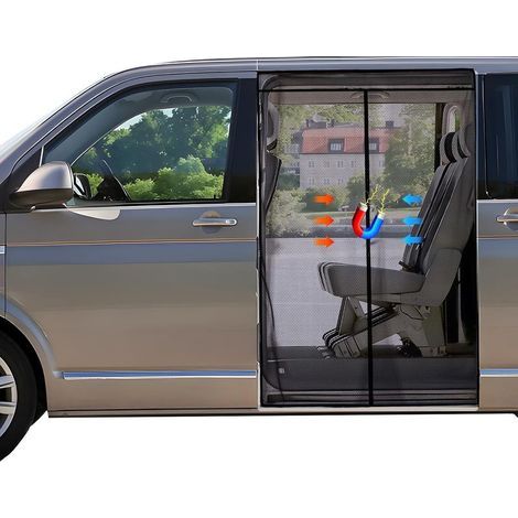 Magnetisches Moskitonetz Für Vw T5 Und T6 Transporter-schiebetüren, Insektenschutz, Sonnenschutz, Seitliches Sonnenschutznetz, Ideal Zum Campen