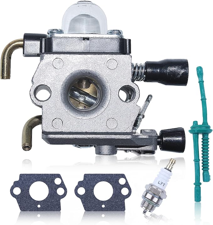 Vergaser-reparatursatz Mit Dichtung, Zündkerze Und Kraftstoffleitung Für Stihl Fs 38 45 55 75 80 85, Fs55 Fs55r Fs55rc Fs38 Fs45 Fs75 Fs80 Fs85 Hs75 Hl45 Km55, Ersatzteilnummer 4140-120-0619
