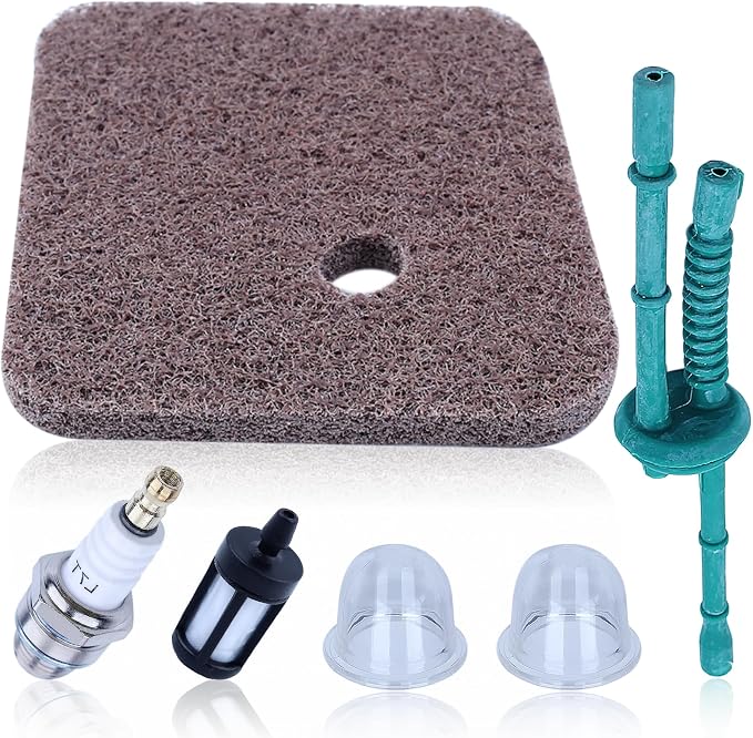Luftfilter-set Für Stihl Fs38, Fs45, Fs55, Fs45c, Fs55r, Hs45 Usw. Baumwoll-luftfilter + Kraftstofffilter + Kraftstoffvorpumpe + Kraftstoffleitung + Zündkerze 4140-124-2800 4140 358 7702