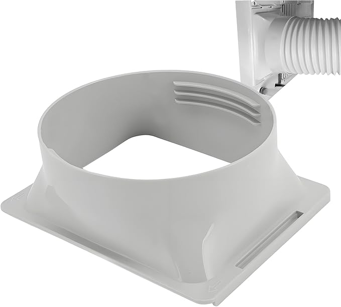 Tissier 150 Mm Tragbarer Klimaanlagen-abluftschlauch-kupplungs-fensteradapter, Klimaanlagen-rohrverbinder, Quadratischer Auf Runder Fensteradapter Für Abluftöffnung