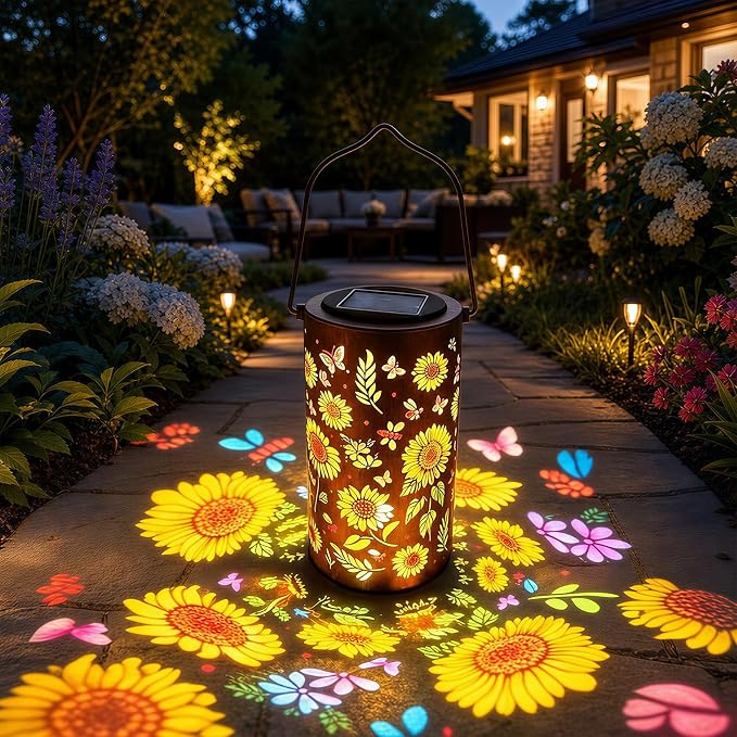 Solar-außenleuchte, Neue Dekorative Solar-außenlaterne 2026, Ip65 Led-metall-solarleuchte Für Garten, Terrasse Und Dekoration