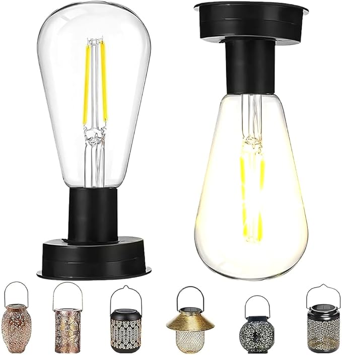 2 Stück 8,5 Cm Solar-gartenleuchten Als Ersatz, Inklusive Heller Led-lampe, Ideal Für Diy-gartendekorationen Mit Solarbeleuchtung.
