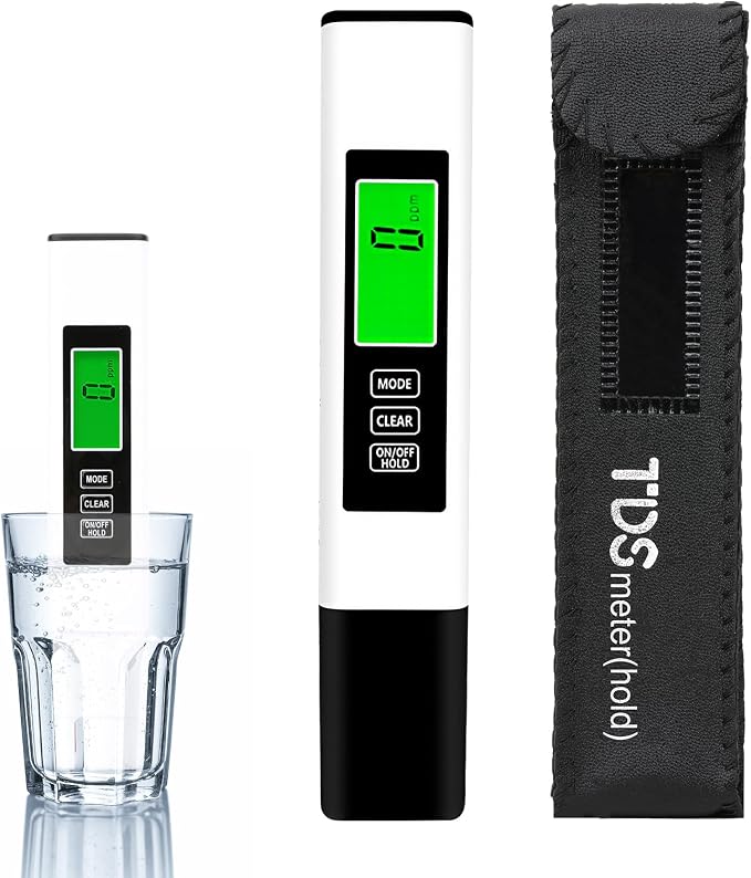Digitales Trinkwassermessgerät (tds-messgerät), 3-in-1-messung (ec/tds/temperatur) Mit Lcd-display, Elektronischer Wasserhärtetest (0–999 Ppm), Wasserqualitätsmonitor Für Aquarien Und Hydrokulturen, I