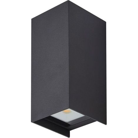 Led-außenwandleuchte, Blauer Lichtstrahl, 6 W – Schutzart Ip65 – 720 Lumen – Anthrazitgrau – Farbtemperatur 3000 K