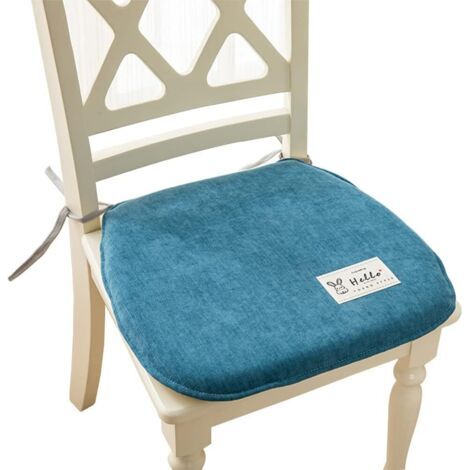 Set Mit Zwei Memory-schaum-stuhlkissen – Waschbares Und Rutschfestes Kissen – Bezug Mit Reißverschluss Für Einfache Reinigung – 36 X 38 X 4,5 Cm