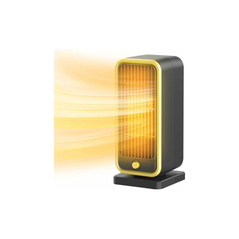 Chauffage D'Appoint Silencieux Chauffage Soufflant Electrique, 500w Mini Radiateur Soufflant Ceramique Safe Chauffage Rapide,ave Protection Contre La Surchauffe Et Le Basculement-noir