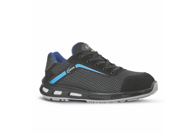 Lupos Lupos Ollie S1P SRC ESD, Sicherheitshalbschuhe Arbeitsschuh Gefertigt aus weichem Veloursleder mit atmungsaktiven Mesh-Einsätzen