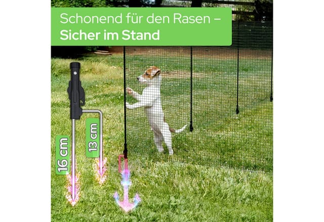 Arebos Weidenzaun Flexibel stellbar, Schimmelresistent, Wasserresistent, UV-Geschützt, (Packung), Feinmaschig, Flexibel stellbar, Schimmelresistent, Wasserresistent