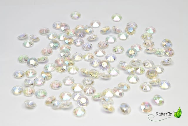 Creativery Streudeko, 100 Dekosteine Diamanten 12mm