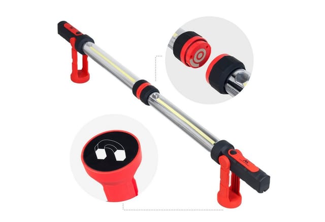 Maclean LED Arbeitsleuchte MCE230, LED fest integriert, 1200 Lumen XXL Werkstattlampen Set
