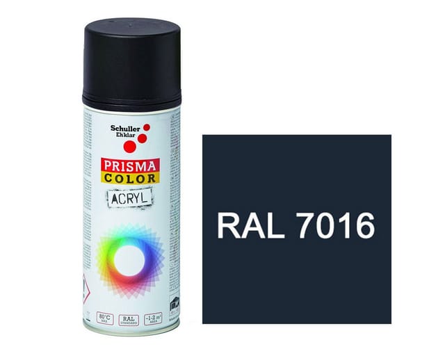 DD Composite Harzfarbe PRISMA COLOR Lackspray 400ml RAL7016, schnelltrocknender Acryllack