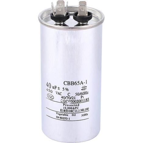 Cbb65 40uf 450v Kondensator Aluminiumfolie Luftstart Für Waschmaschine Mit Klimaanlage
