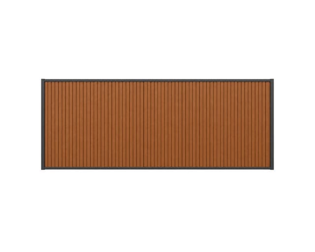Weide Anlehncarport Weide WPC Holz Optik Wand für Carport 5,3 Meter, BxT: 496x4 cm, 237 cm Einfahrtshöhe