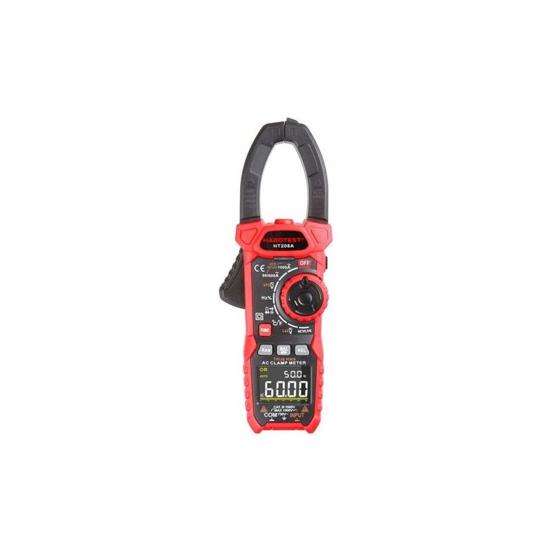 Pince Ampèremétrique Ca/cc 1000 A – Mesure Courant Ac/dc Jusqu'à 1000 V – Mode Vfd Et Loz – Norme Cat Iv 600v, Cat Iii 1000v - Ht208d
