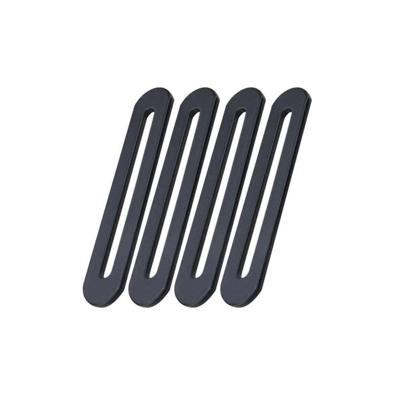 Pattes De Fixations 155 X 19mm Patte De Fixation Noir En Acier Inoxydable Pattes D'Assemblage Pour Réparation Connexion Fixations Meubles 4pcs (4, 15519mm)