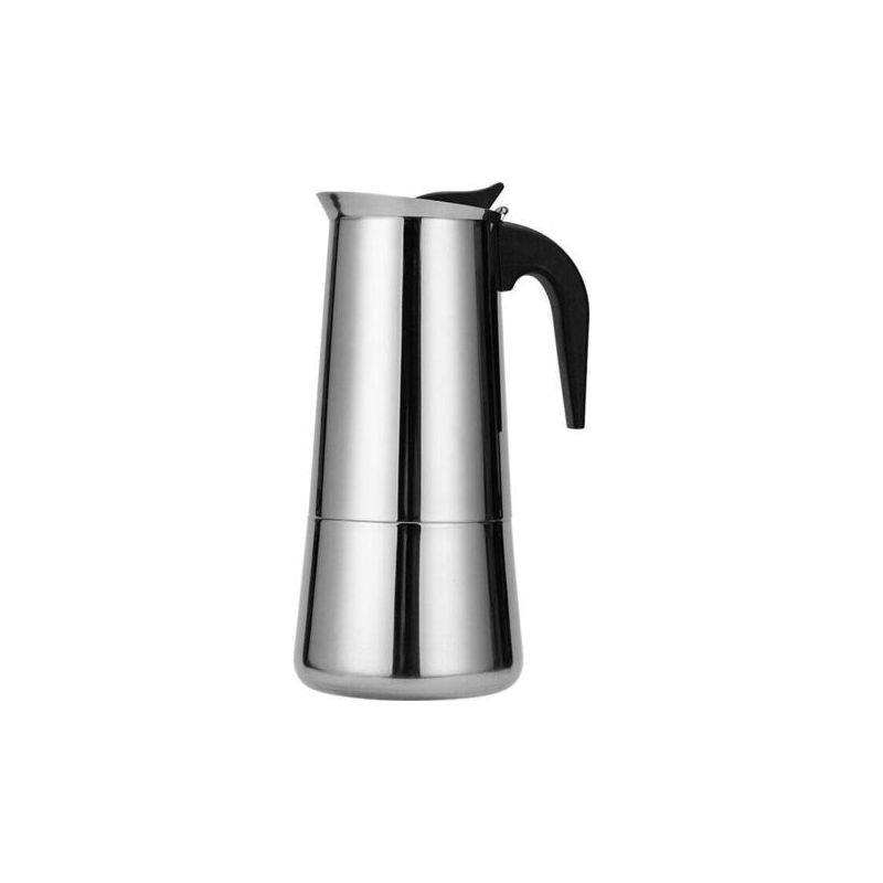 Cafetière Italienne, Cafetière Moka En Inox Cafetière À Pression 300ml Grande Contenance Compatible Avec Plaque À Induction Avec Poignée Ergonomique