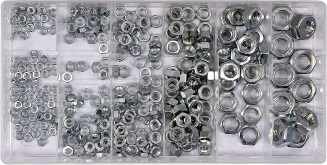 Yato Werkzeugset Dadi metrici M3, M4, M5, M6, M8 e M10, 300 pezzi