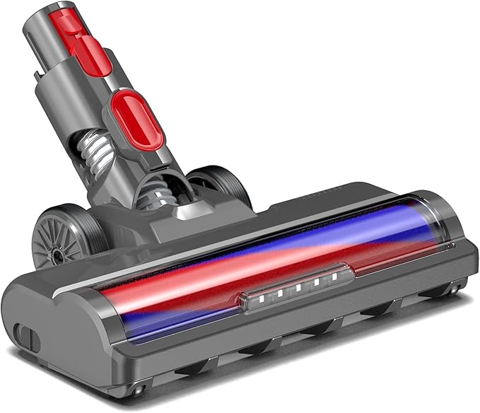 Bürste Mit Weicher Walze Für Dyson V7, V8, V10, V11 Und V15. Ersatz-bodenaufsatz. Ersatz-walze. Frontleuchte Für Hartböden Wie Parkett, Holzböden, Laminat Und Fliesen.