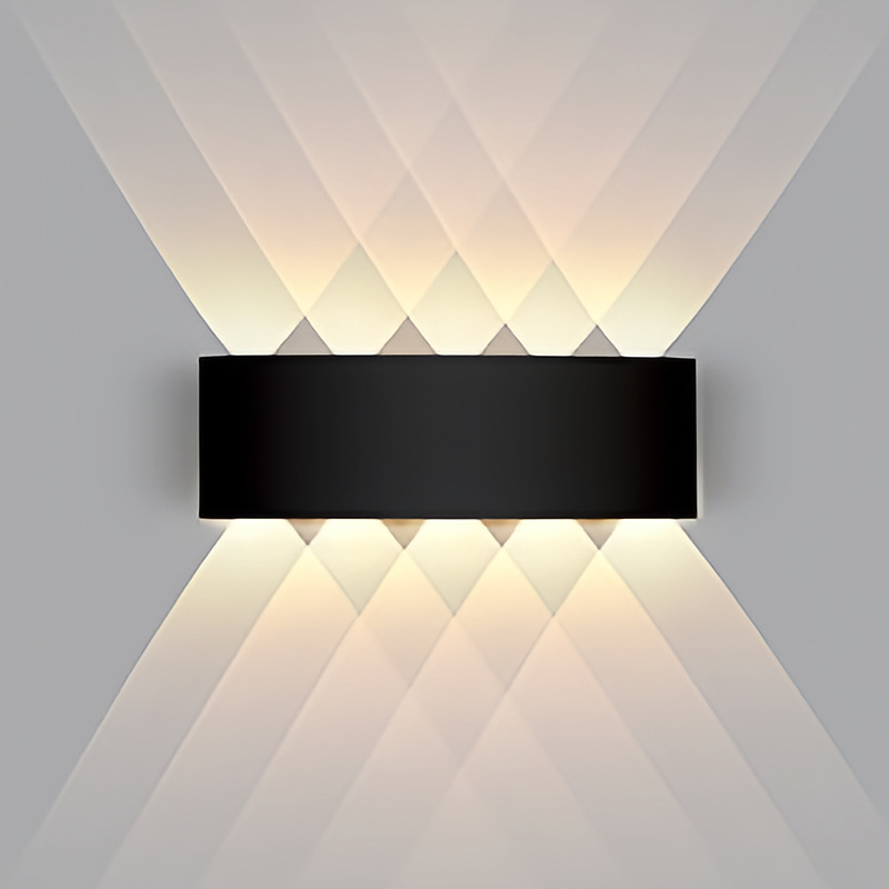 Moderne 10-w-led-wandleuchte Mit Nach Oben Und Unten Gerichteter Led-beleuchtung Wasserdicht (ip65), Aluminium, Für Den Innen- Und Außenbereich, Geeignet Für Badezimmer, Schlafzimmer, Flur Und Wohnzi