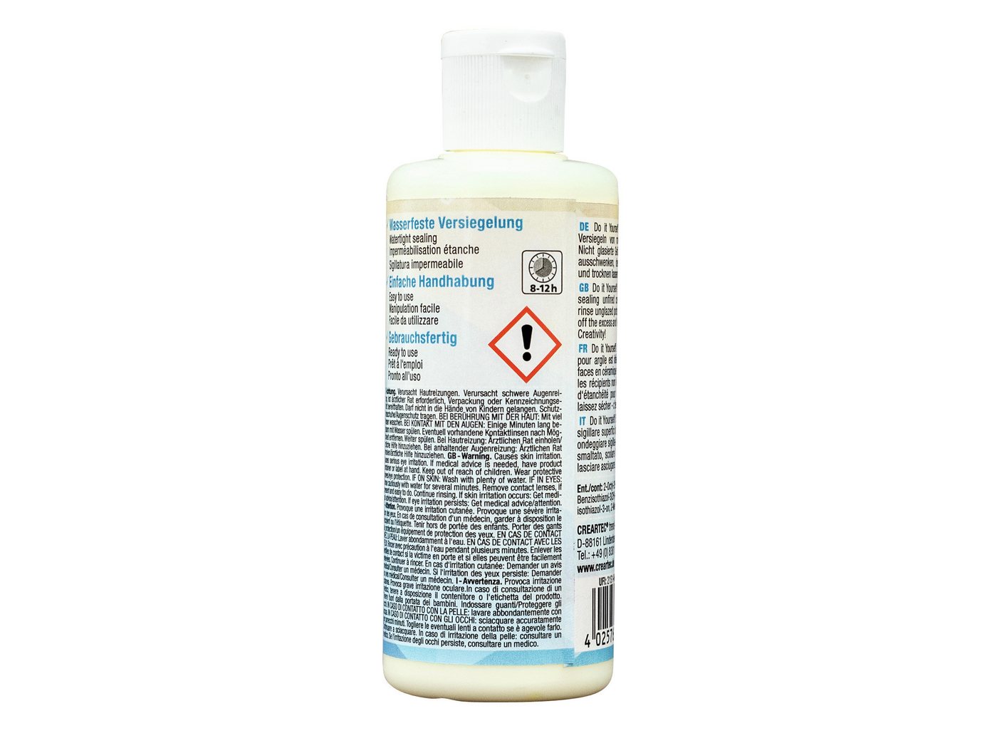 CREARTEC Klarlack Tondicht - 100ml, zum Versiegeln von Keramikoberflächen - Made in Germany