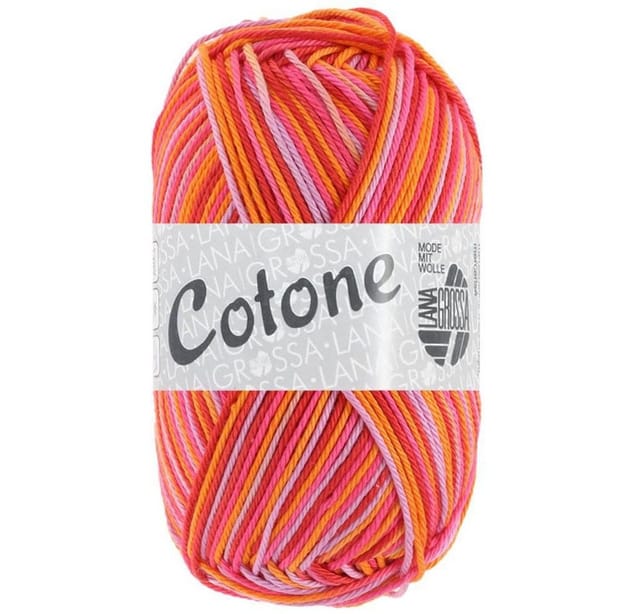 LANA GROSSA Cotone Print Häkelwolle, 125 m