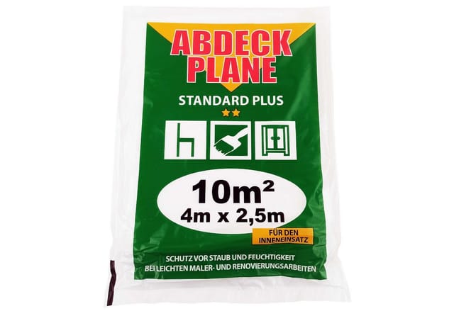Scorprotect® Abdeckfolie Abdeckplane Abdeckfolie HDPE 12 my „profi“ 4 m x 2,5 m