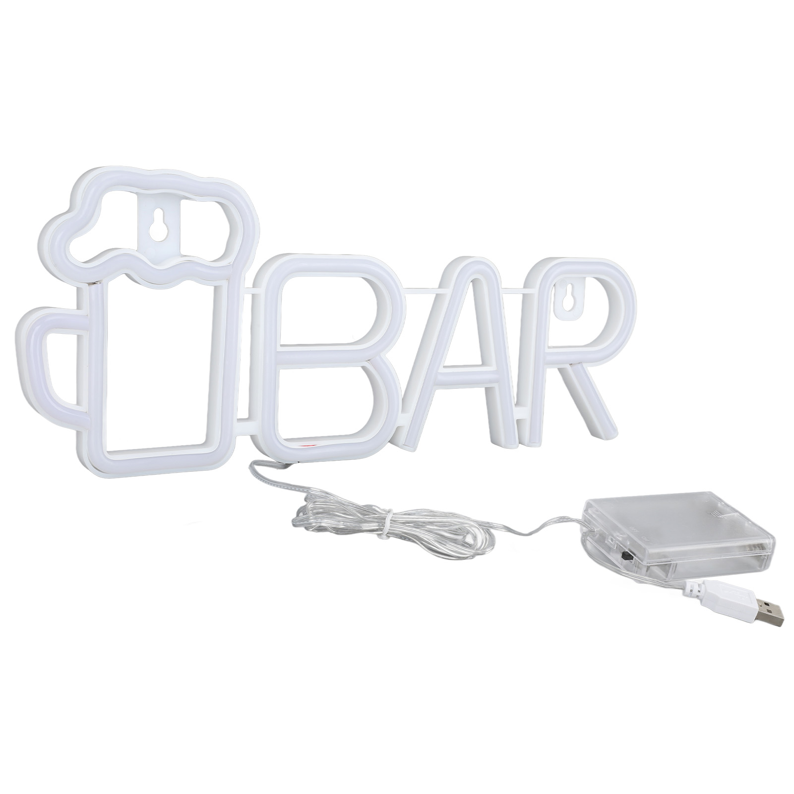 Led-neonbar, Usb- Oder Batteriebetrieben, Vielseitig Einsetzbar, Für Schlafzimmer, Partys, Garten, Rot, Bar