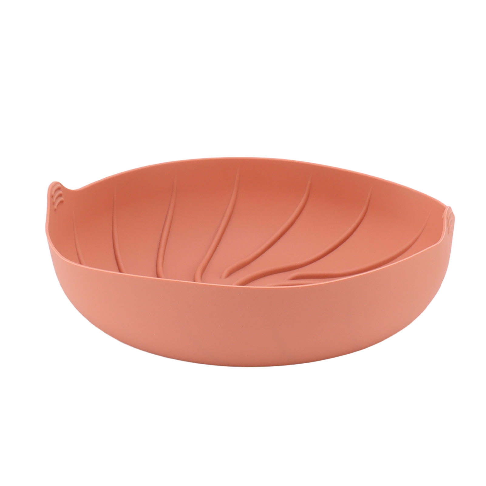 Silikon-fritteuseneinsatz, Hitzebeständiger Silikon-fritteuseneinsatz, Wiederverwendbar, Runder Silikon-fritteusentopf, Für Die Heimische Küche, Rosa Und Rot