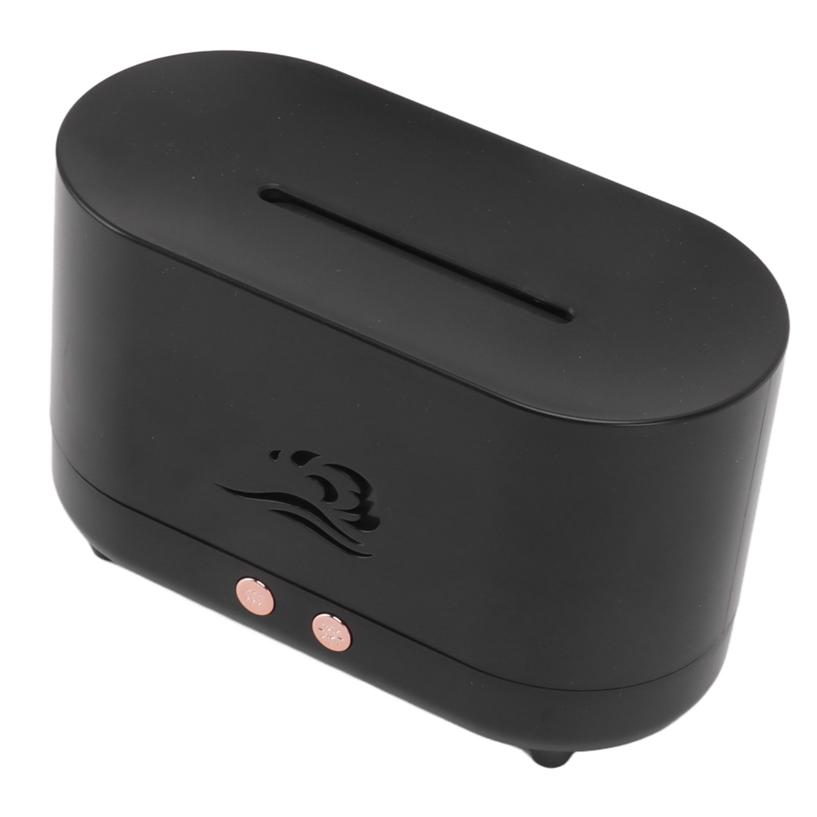 Aromatherapiegerät Mit Flammensimulation, Schwarz, 225 Ml, 35 Db, Usb, Lufterfrischer Mit Flammensimulation Für Cafés Und Zuhause