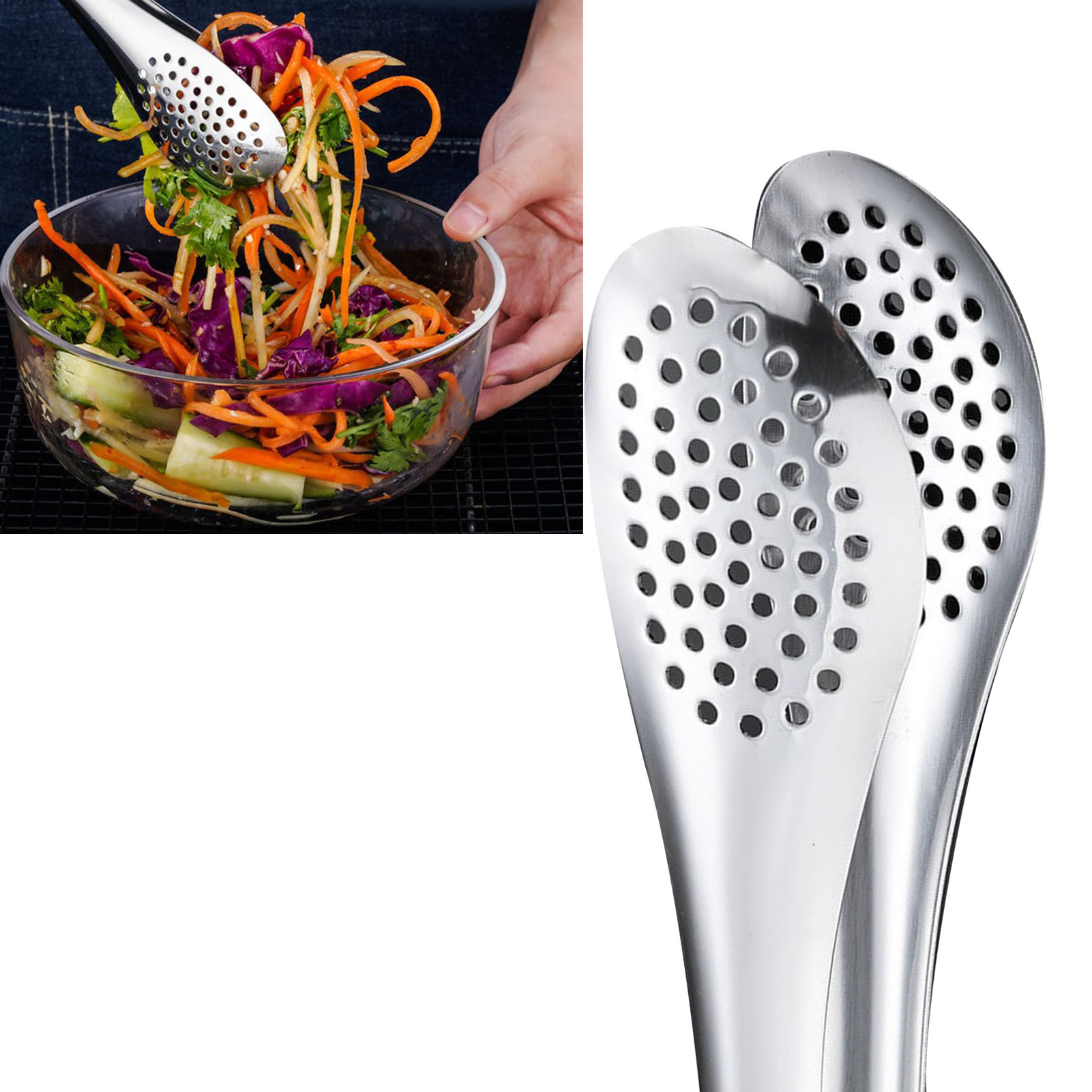 Grillzange, Tragbar, Rutschfest, Hitzebeständig, Edelstahl, 23 Cm (9 Zoll), Ideal Für Camping