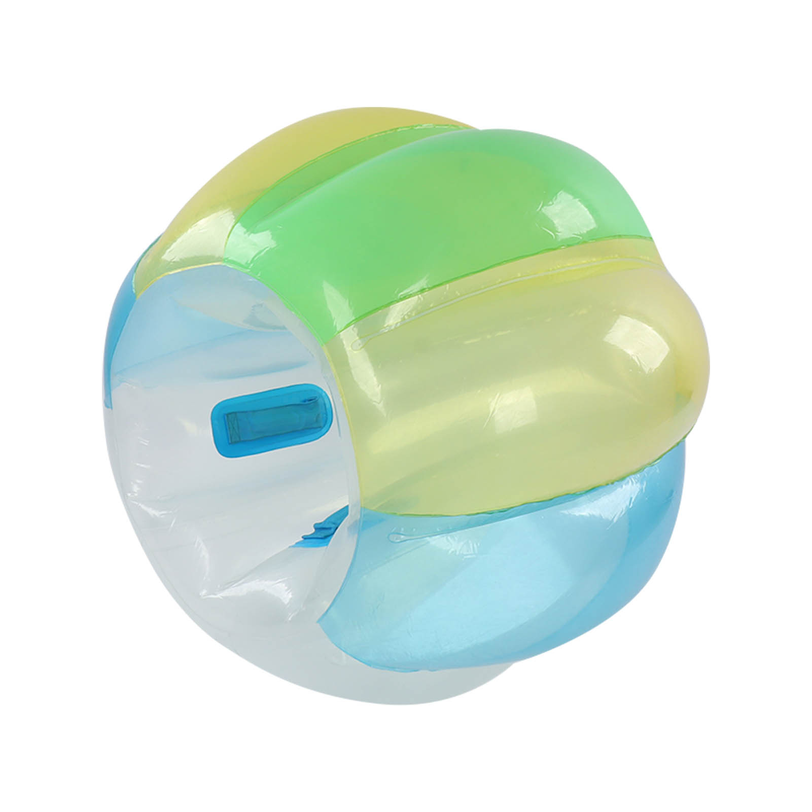 Aufblasbarer Hüpfball, Faltbar, Tragbar, 90 X 75 Cm, Für Partyspiele, Blau, Gelb Und Grün