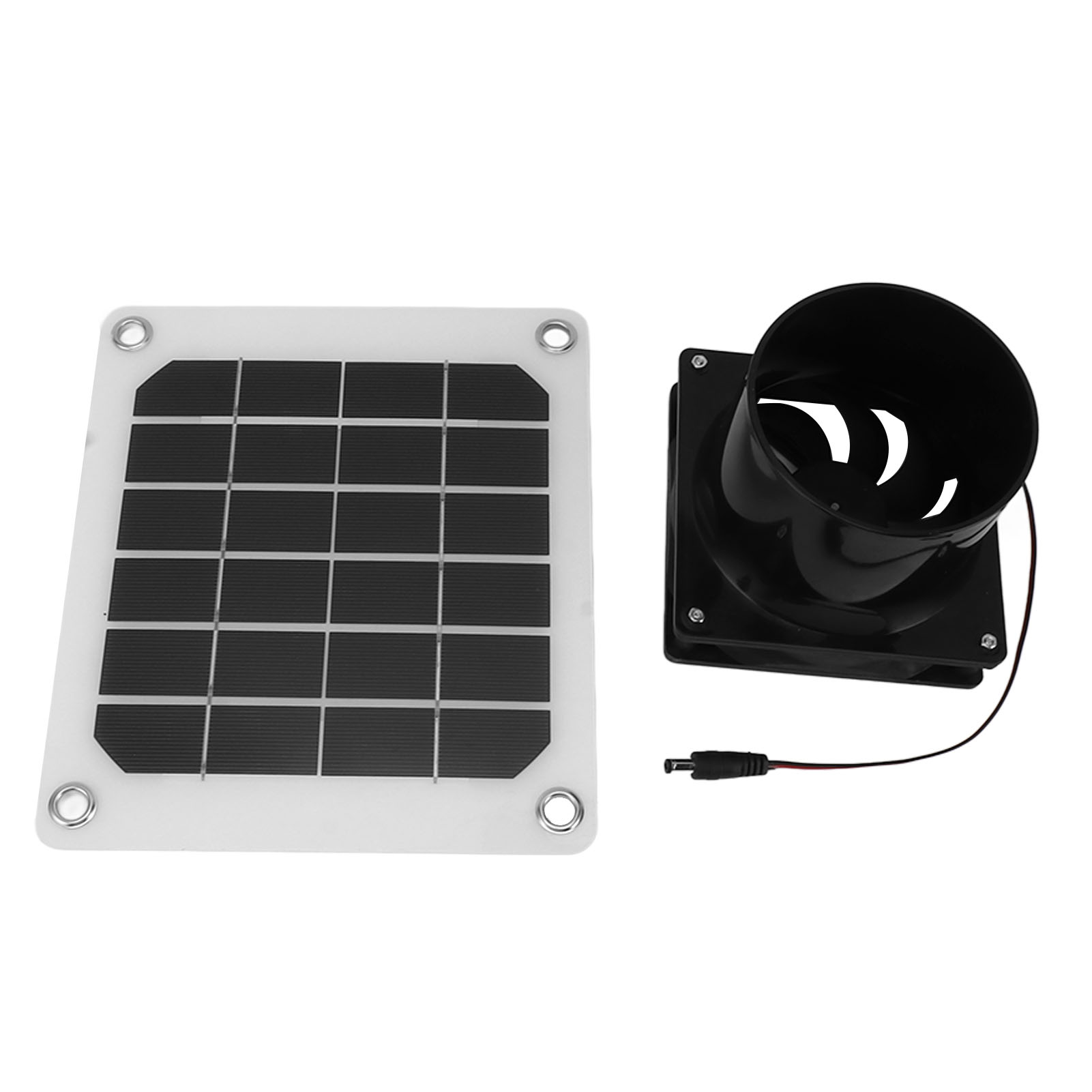20-w-solarpanel-abluftventilator-set Mit Schutzgitter, 6-zoll-tragbarer Solarventilator Für Tierställe
