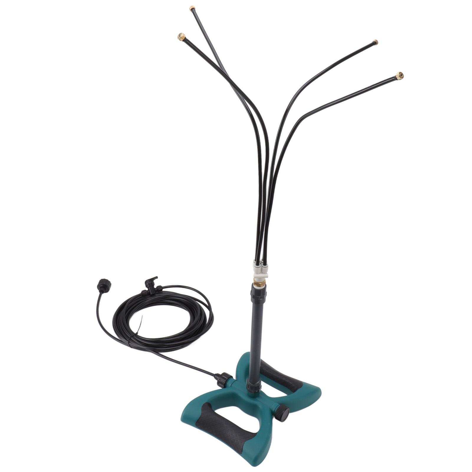 Tragbares, Freistehendes Sprinkler-kühlsystem Für Terrasse, Garten, Pool, Veranda, 10-meter-verlängerungsschlauch, 25-cm-verlängerungsstange, Us-gewinde