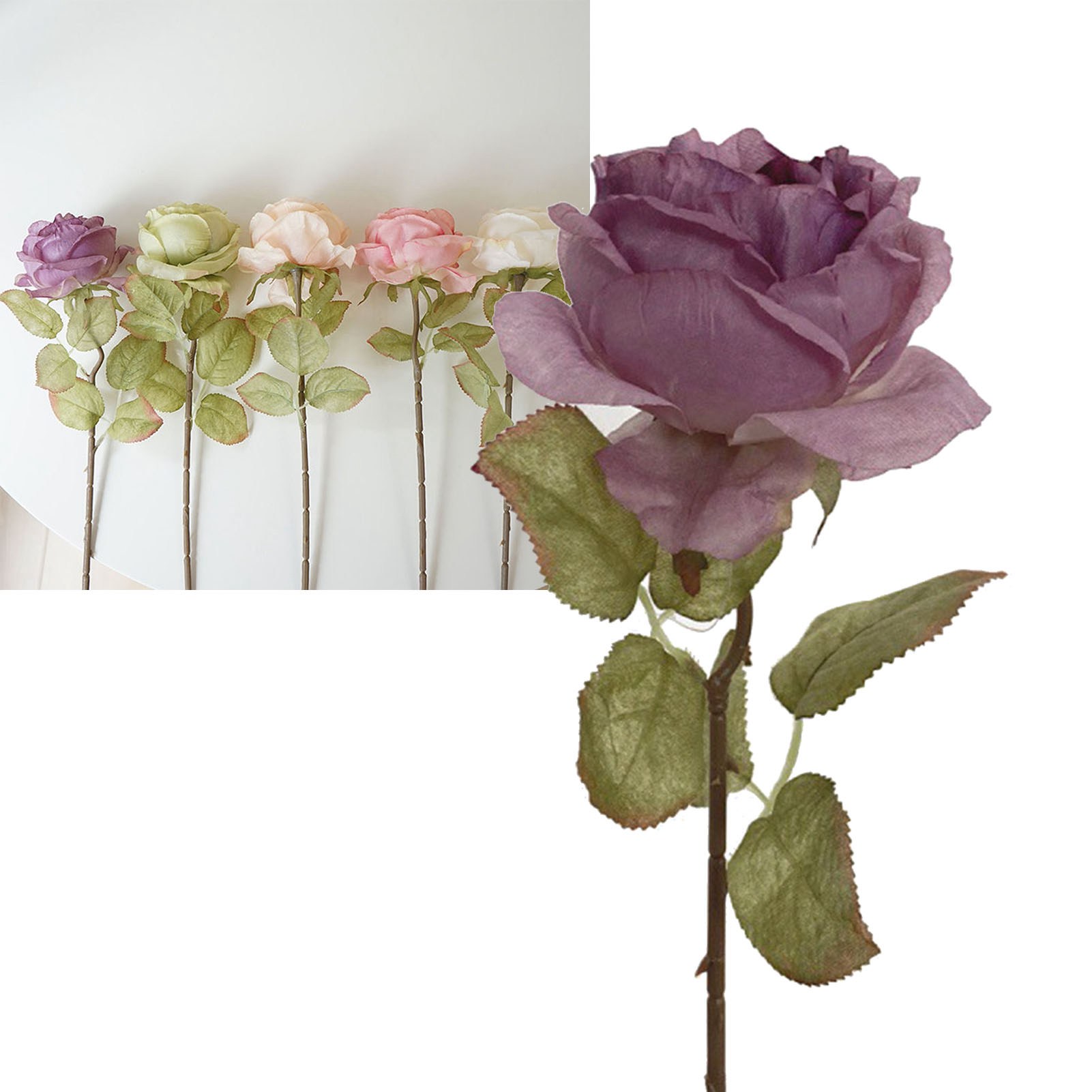 Künstliche Rose Für Zuhause, Schlafzimmer, Hochzeitstisch, Exquisite Künstliche Rose, Tischdekoration In Lila