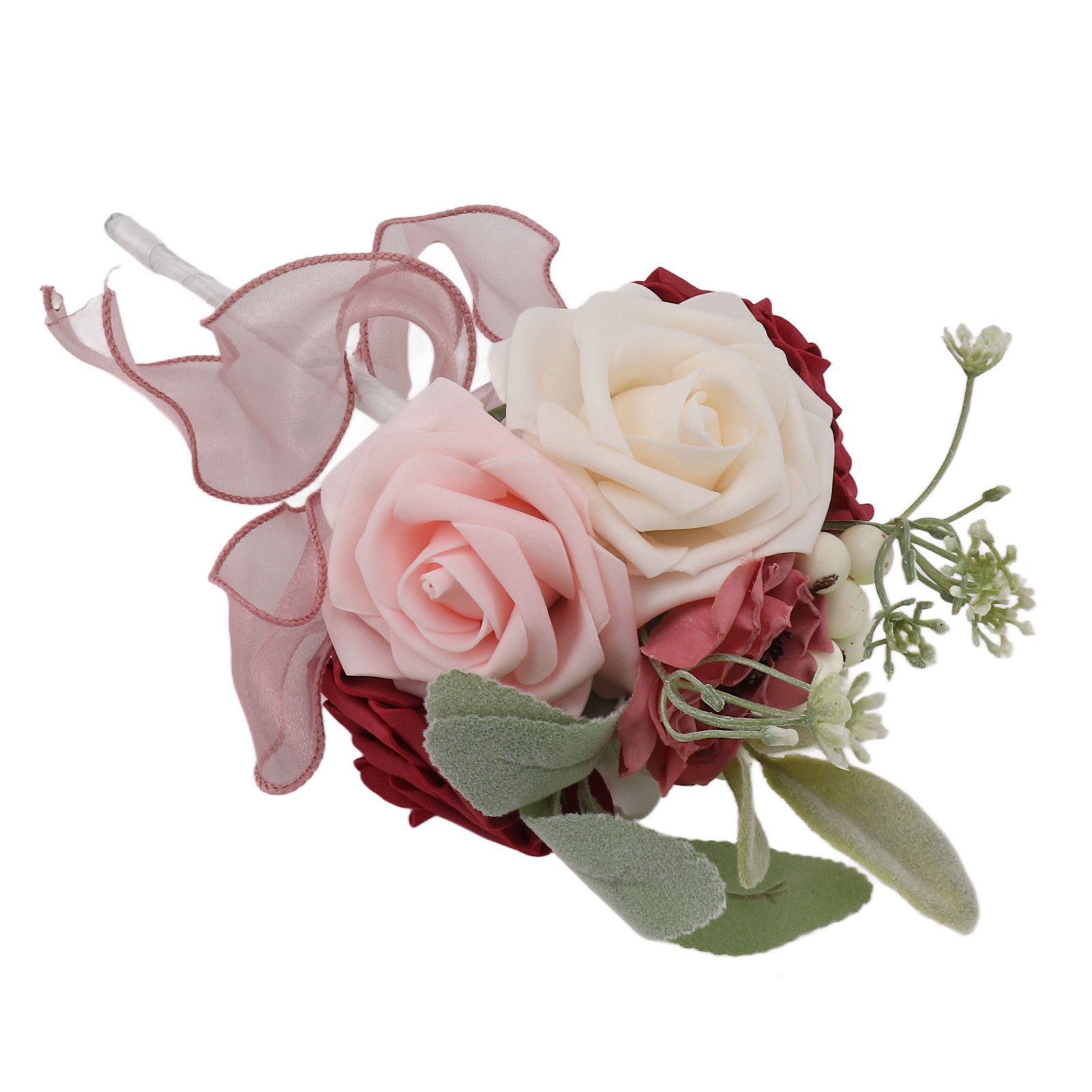 Romantischer Hochzeitsstrauß Aus Rosen, Künstliche Seidenblumen, Künstliche Blumen, Brautjungfernstrauß, Dekoration Für Die Heimparty, Rote Rose