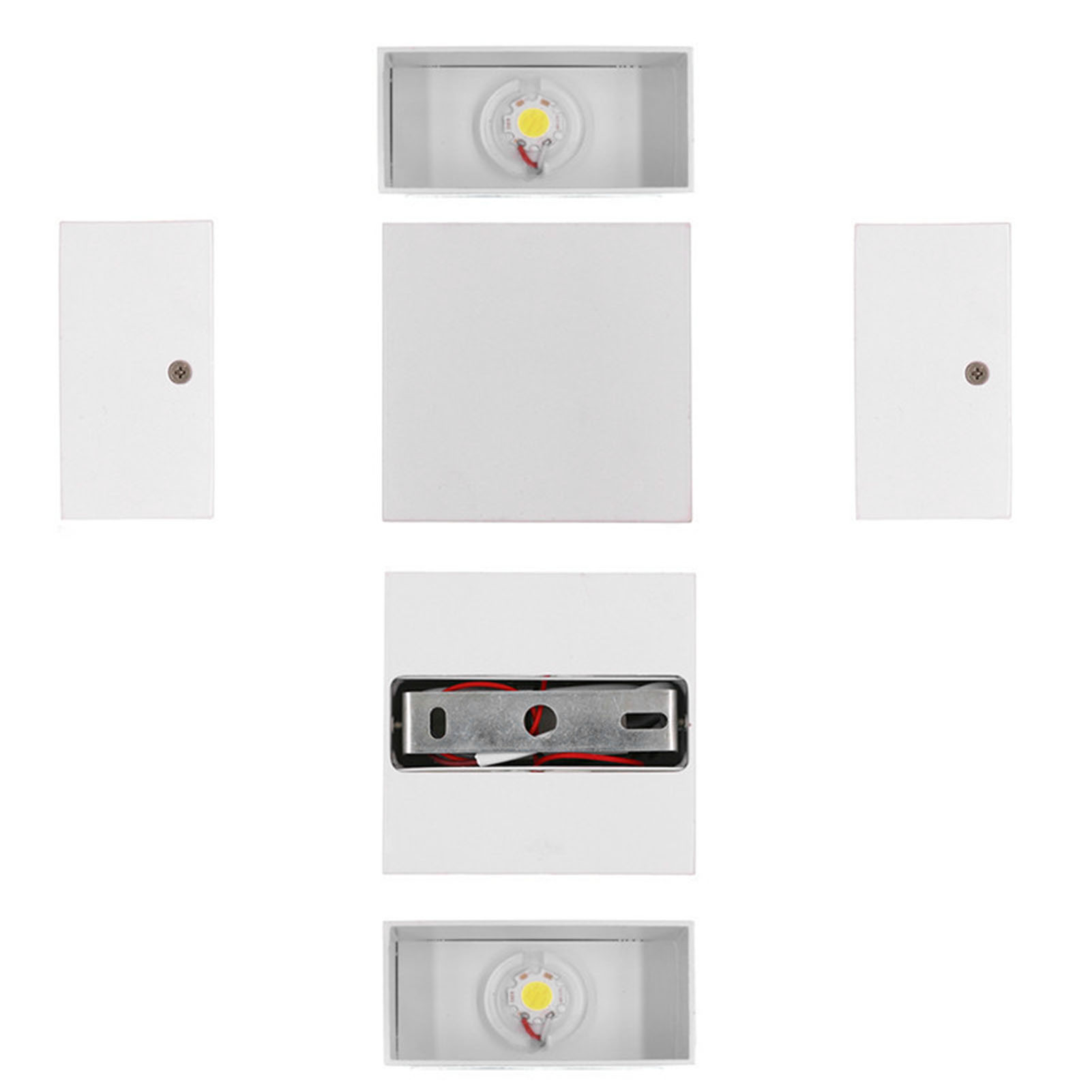Multifunktionale, Innovative Led-wandleuchte Aus Aluminium Zur Wandmontage, Für Schlafzimmer, Wohnzimmer Und Flur, 7 W, Weißes Licht