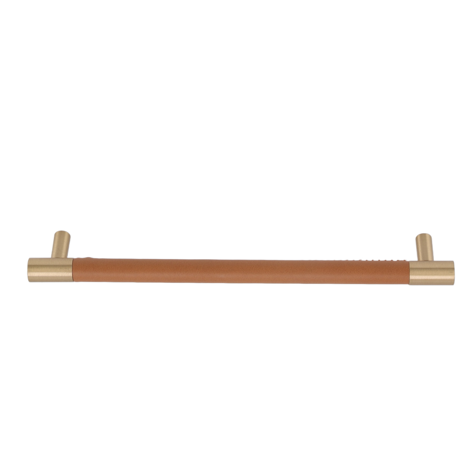 Schranktürgriff, Lochabstand 224 Mm, Leder, Messing, Leicht, Luxuriös, Für Schrank, Schublade, Kleiderschrank, Hellbraun