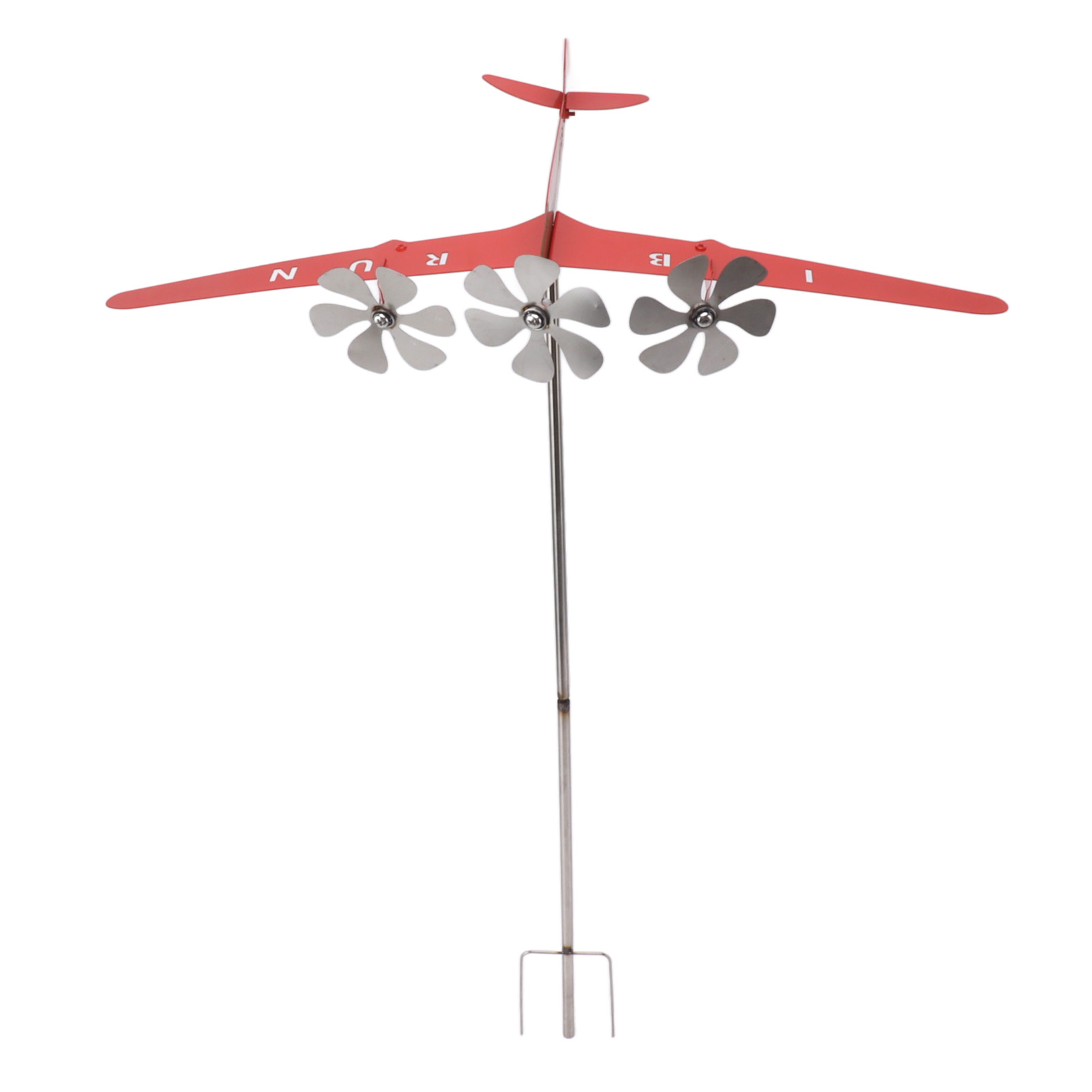 3d-wetterfahne In Flugzeugform Aus Metall, Rot, Rostbeständig, Glatt, Windfahne Für Garage, Scheune, Terrasse, Rot