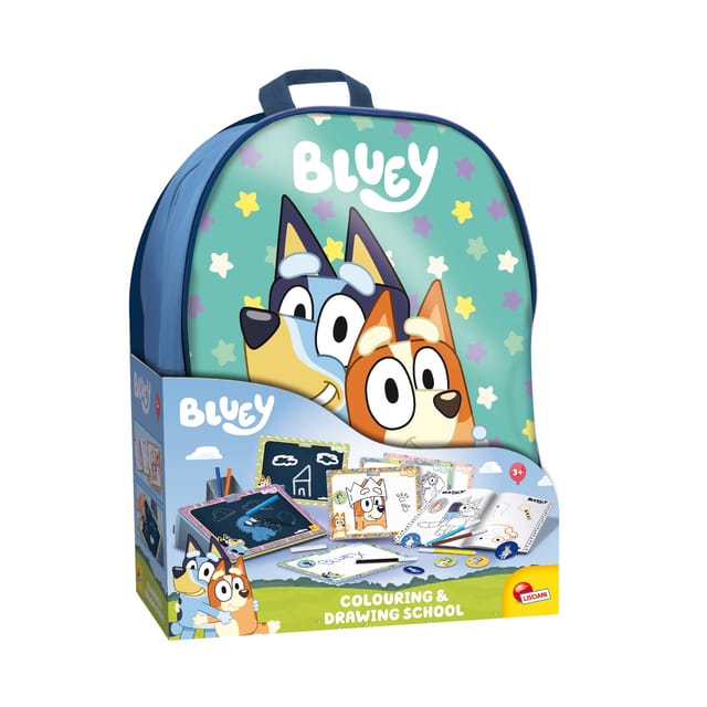 Lisciani Kreativset Bluey Mal und Zeichenschule mit Rucksack