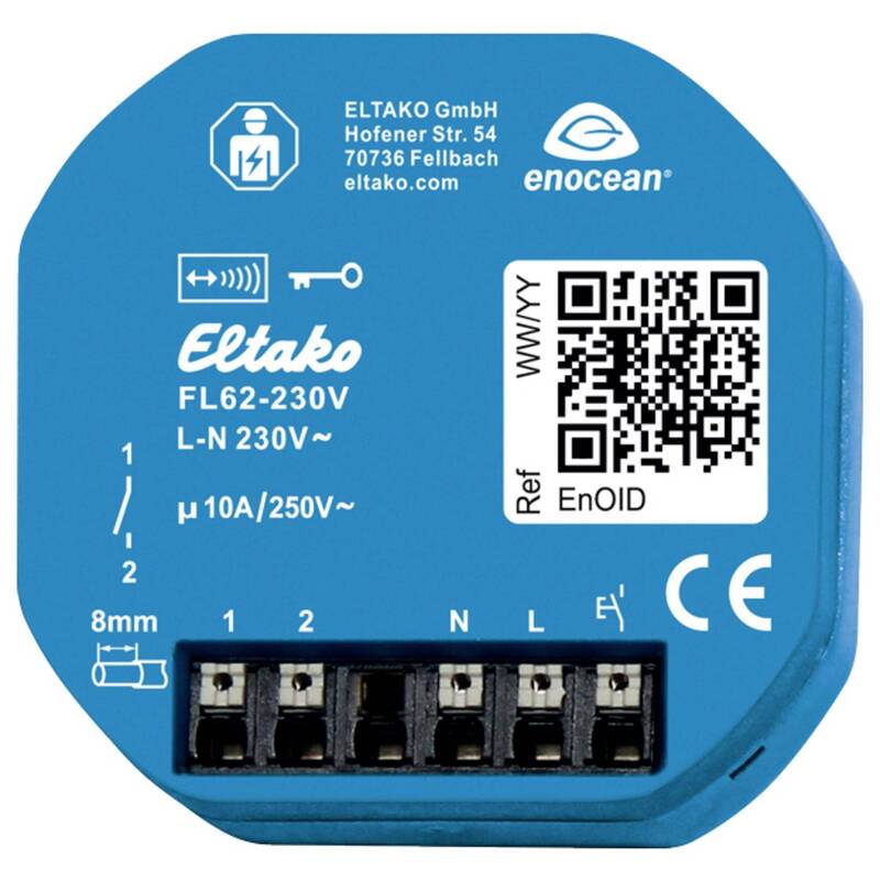 [neuwertig] B-ware Eltako Lichtmodul Funk Lichtaktor Fl62-230v Unterputz 10a 250v Ac Blau Ip20 32