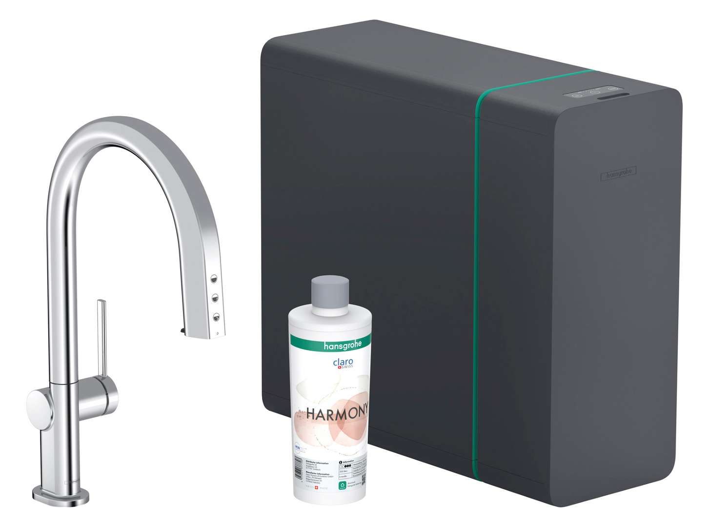 Hansgrohe Aqittura M91 - Spültischarmatur Mit Ausziehbarem Auslauf, Sodasystem, Sbox Lite, Chrom 76838000