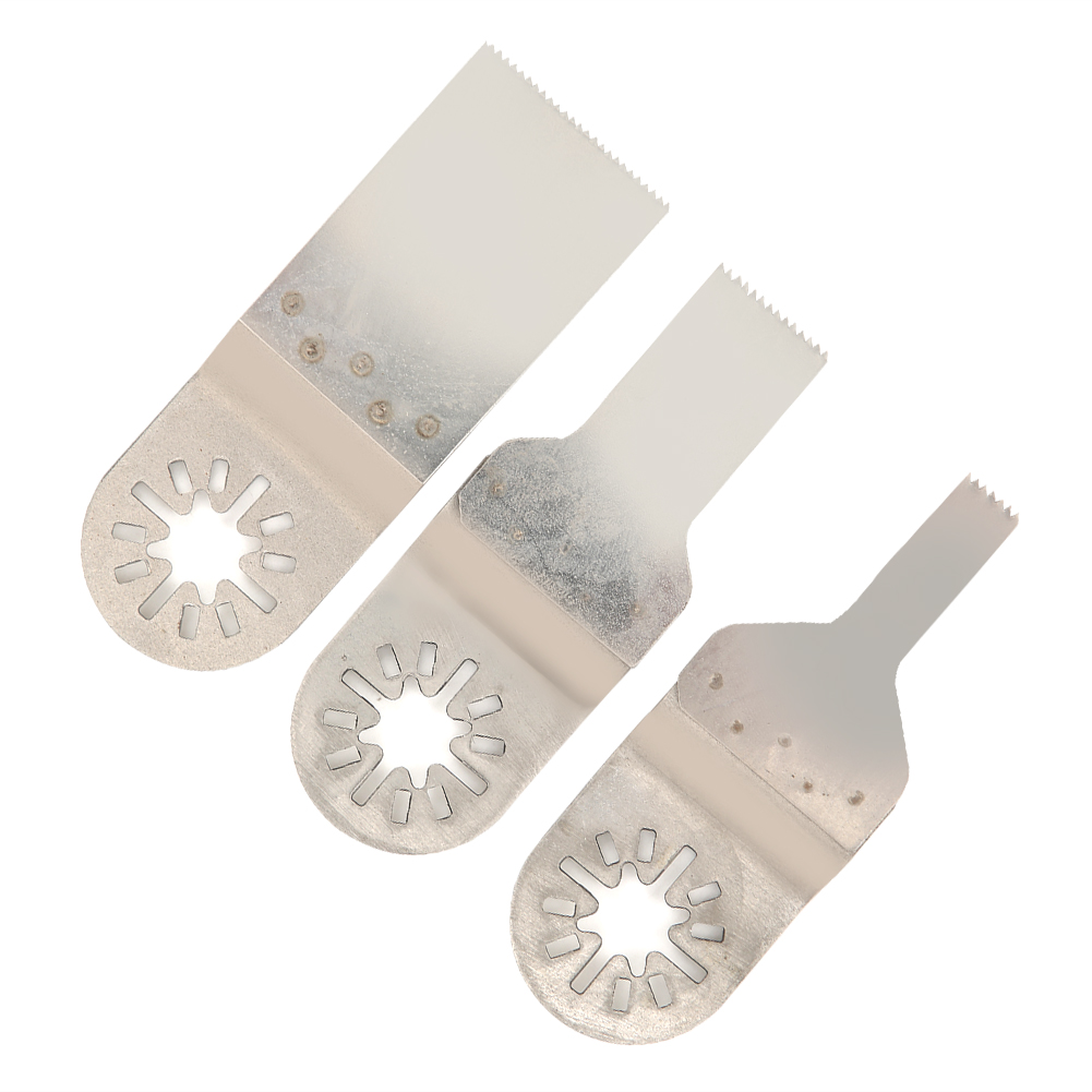 Set Aus 3-teiligen Oszillierenden Sägeblättern Aus Edelstahl, Gerade, Zum Schneiden Von Holz Und Kunststoff (10 Mm/20 Mm/34 Mm)