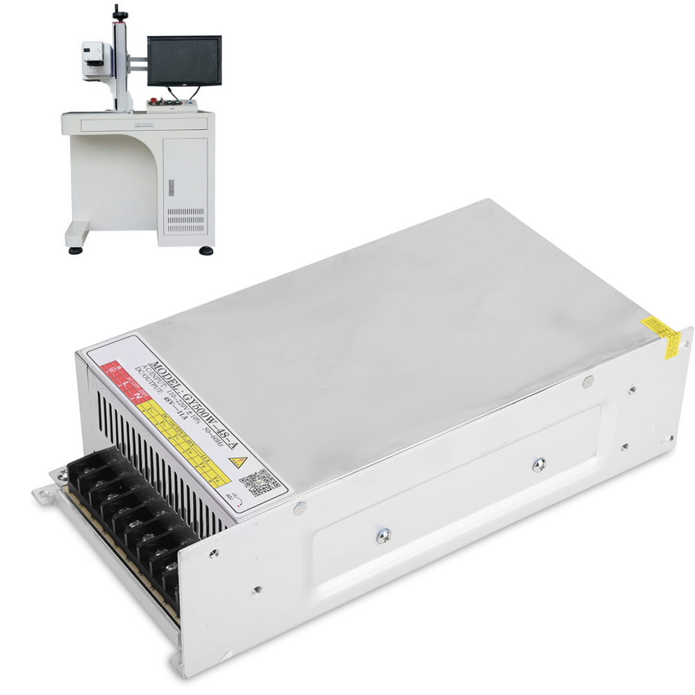 Schaltnetzteil In Einem Verzinkten Aluminiumgehäuse Für Graviermaschinen, 500 W, 48 V, 11 A